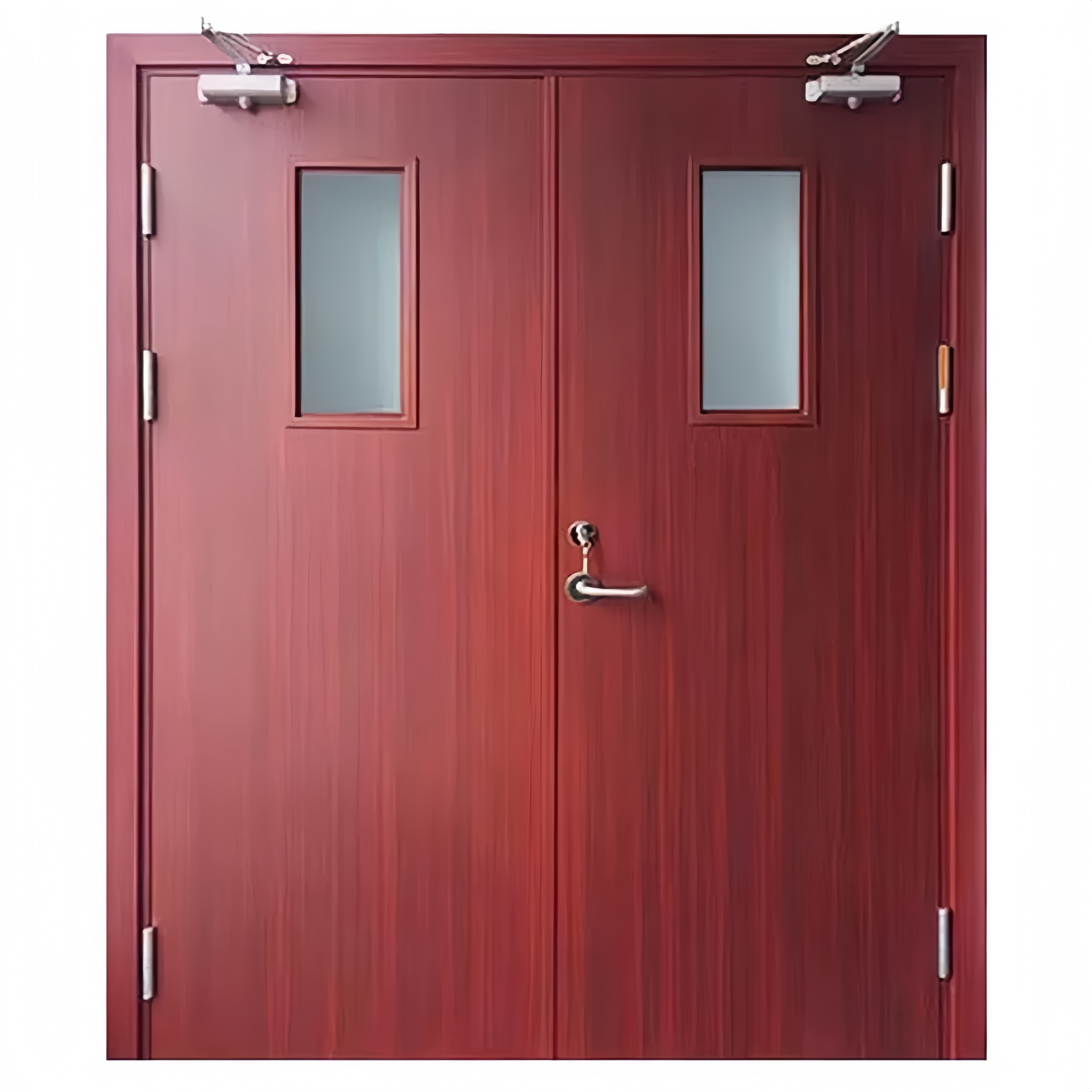 Puerta de fuego de madera