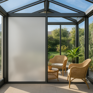 Vidrio templado ajustable, vidrio regulable y conmutable.