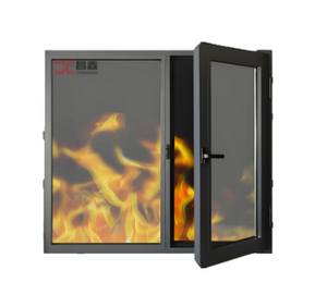 Escape PVC Sistema de protección contra incendios de acero Ventanas de vidrio resistentes al fuego deslizante de acero