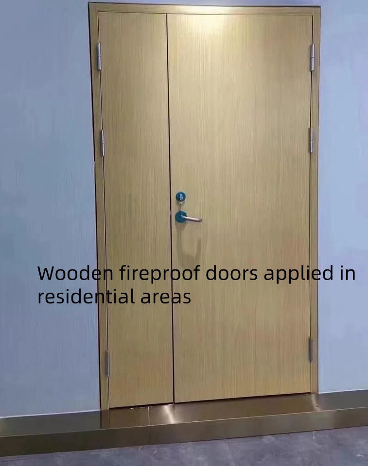 Puerta de fuego de madera