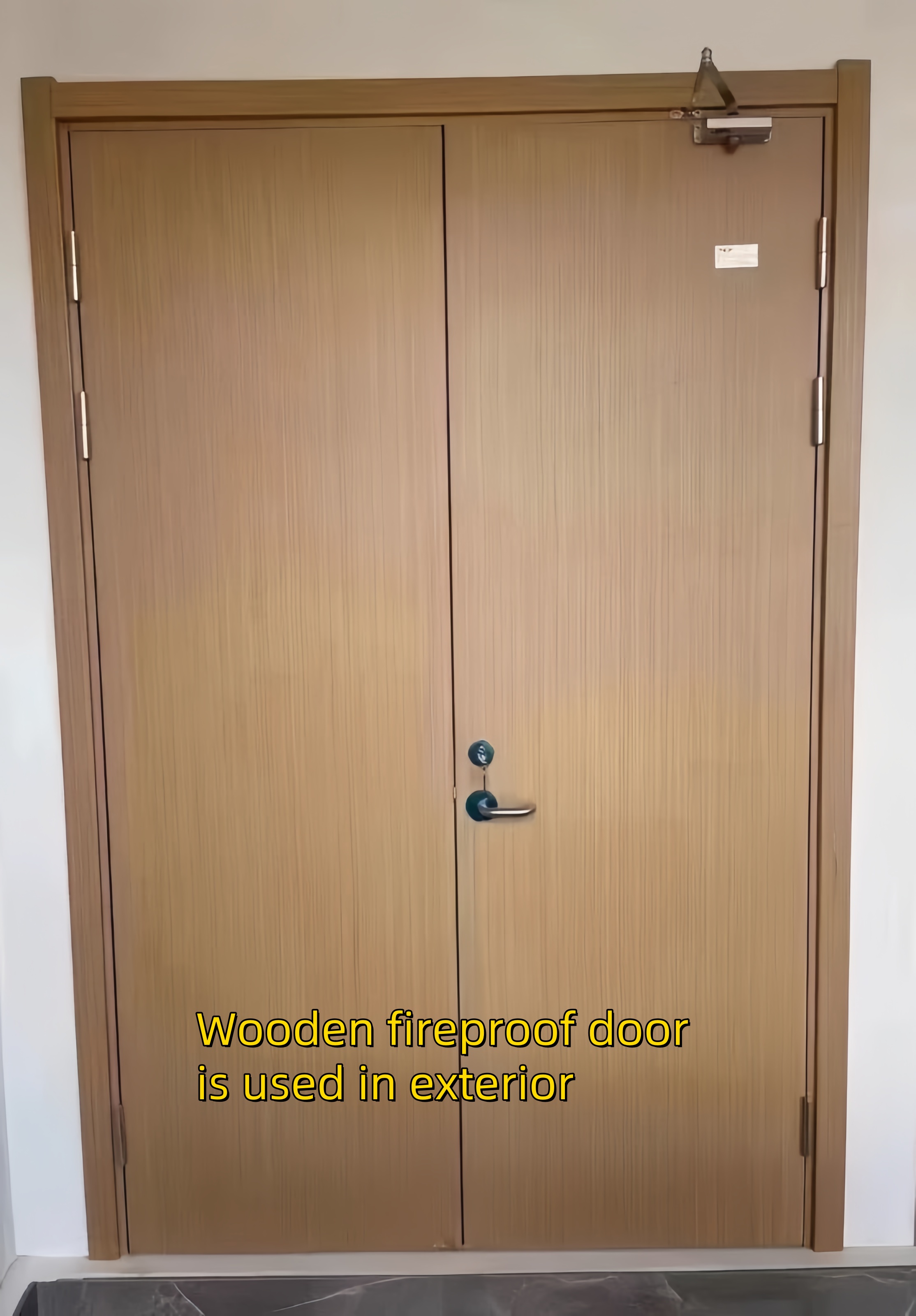 Puerta de fuego de madera de alta calidad