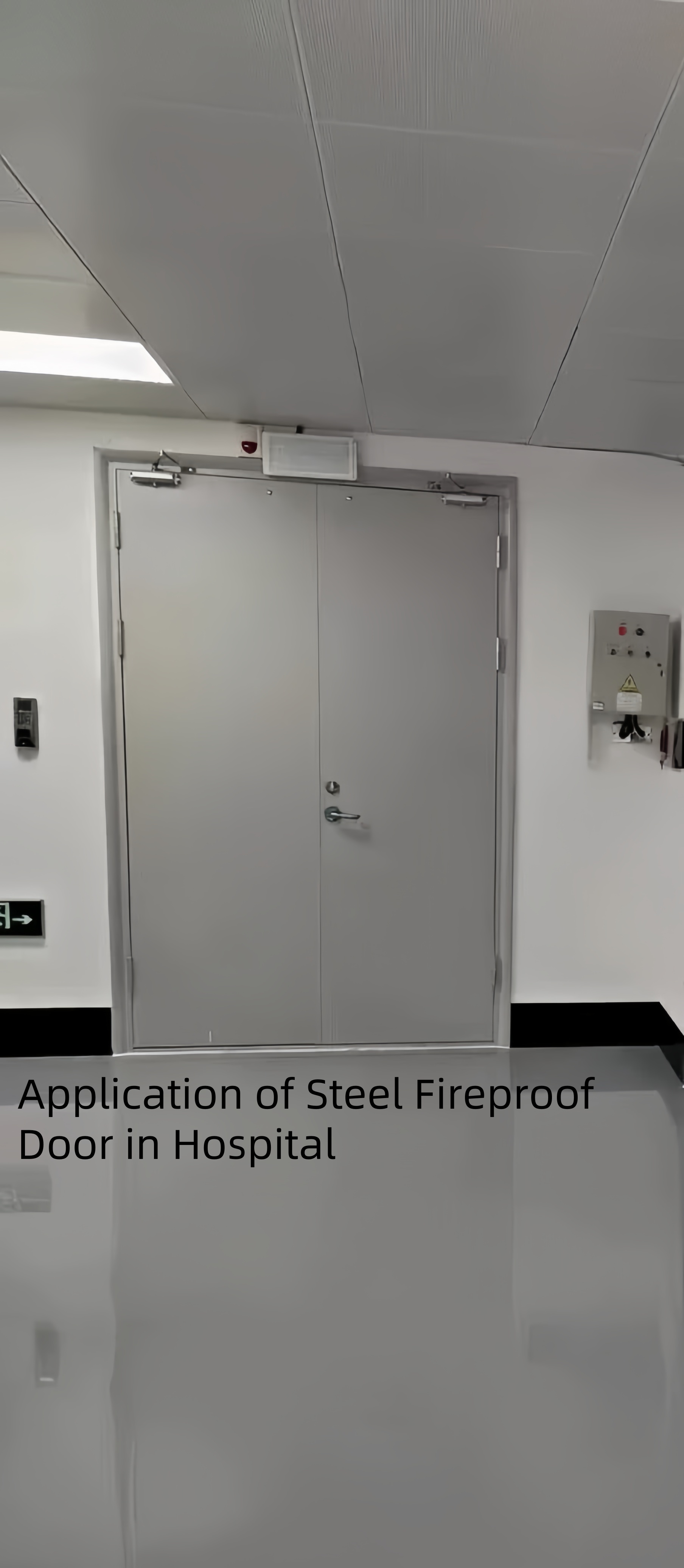 Puerta con calificación de fuego de acero