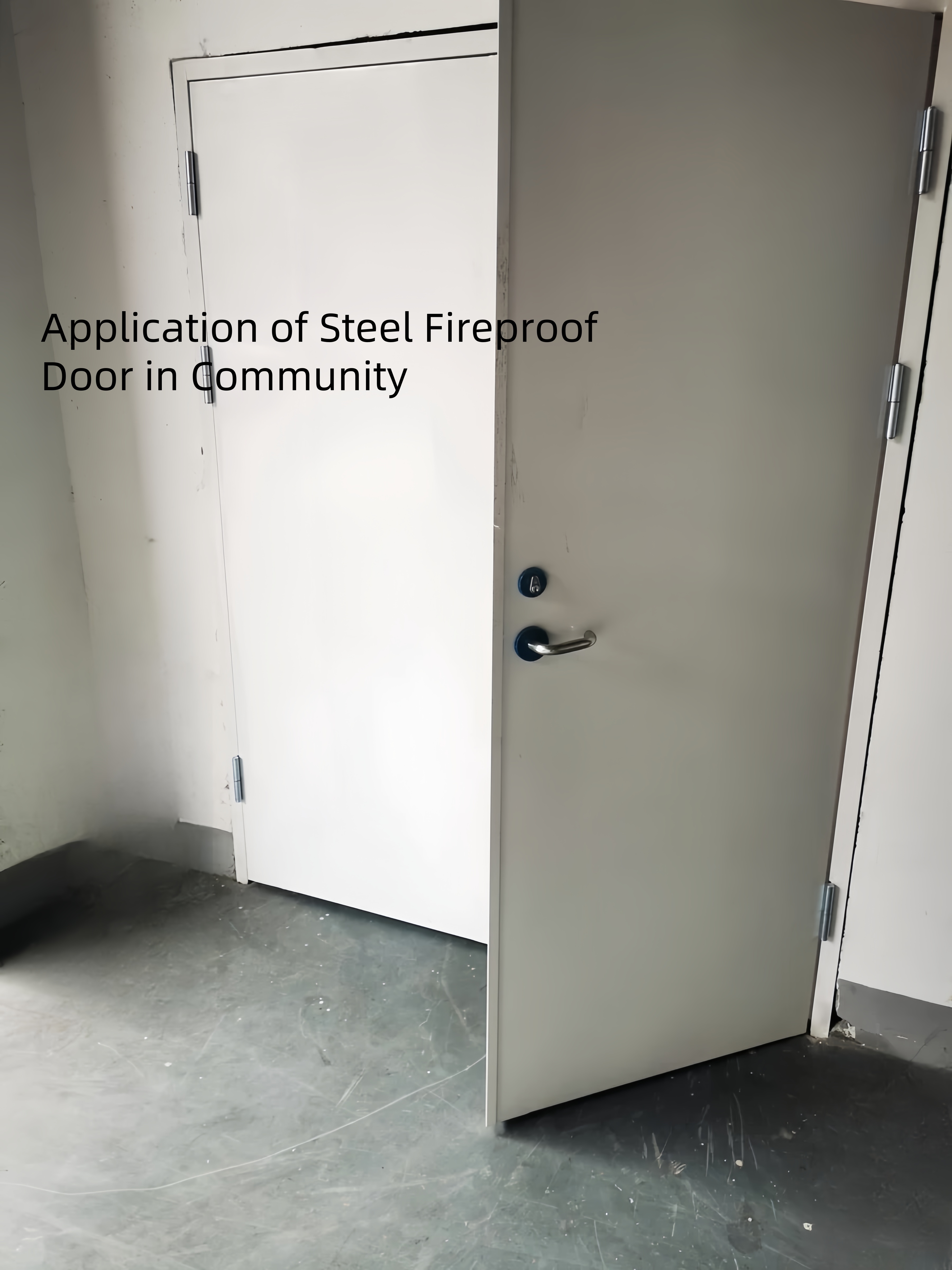 Puerta con calificación de fuego de acero